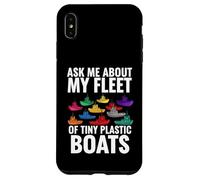 Carcasa para iPhone XS MAX Ask Me About My Fleet of Tiny Plastic Boats 3D Printing Fun