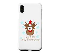 Carcasa para iPhone XS MAX ASL Camiseta Lenguaje de Señas Sordos Reno Navideño