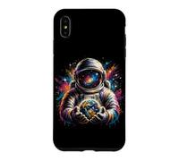 Carcasa para iPhone XS MAX Astronauta Sosteniendo Planetas Tierra Astronomía Ciencia Espacio