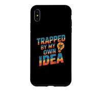 Carcasa para iPhone XS MAX Atrapado por Mi Propia Idea Quedó Atrapado Divertido Meme Trampa