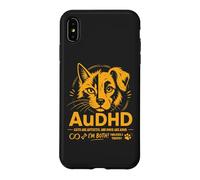 Carcasa para iPhone XS MAX AuDHD Autismo Y TDAH Perro Gato Ambos Divertidos