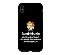 Carcasa para iPhone XS MAX Auntitude What Is Auntitude You Ask? Funny Aunt Niece Nephew