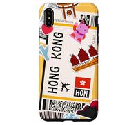 Carcasa para iPhone XS MAX Aventura de Pase de embarque de Viaje a Hong Kong