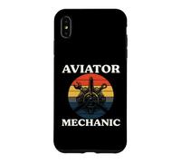 Carcasa para iPhone XS MAX Aviator Mechanic Retro Aircraft Engine Aviation