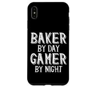 Carcasa para iPhone XS MAX Baker by Day Gamer by Night Funny Local Pastry Bakery Owner