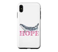 Carcasa para iPhone XS MAX Ballena jorobada Hope Line Art - Diseño detallado de Ballena