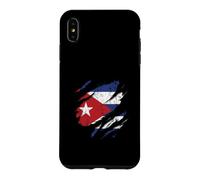 Carcasa para iPhone XS MAX Bandera Cubana Diseño Rasgado Patriotismo
