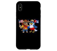 Carcasa para iPhone XS MAX Bandera de EE. UU. y Cuba Orgullosas Cubano-Americanas