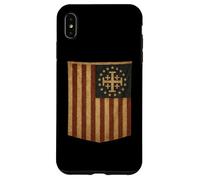 Carcasa para iPhone XS MAX Bandera de Estados Unidos con Cruz de Jerusalén - Deus Vult