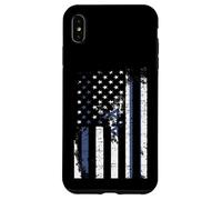 Carcasa para iPhone XS MAX Bandera de Israel Envejecido, Encima, Bandera Americana