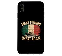Carcasa para iPhone XS MAX Bandera de Italia Retro Vintage Que Hace Que la Pesca Sea Genial de Nuevo