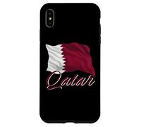 Carcasa para iPhone XS MAX Bandera de Qatar patriótica Envejecida para Hombres, Mujeres y niños, qatarí