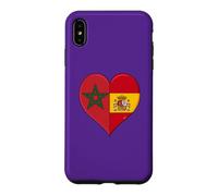 Carcasa para iPhone XS MAX Bandera España Marruecos Aficionados Marroquíes Españoles