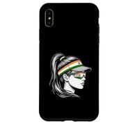Carcasa para iPhone XS MAX Bandera India Mujer Viaje Vacaciones Orgullo Visor
