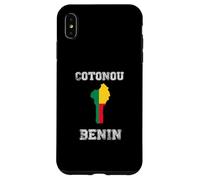 Carcasa para iPhone XS MAX Bandera Retro de Benín desgastada de Cotonou