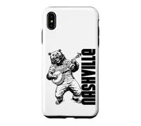 Carcasa para iPhone XS MAX Banjo Playing Bear Festival de Bluegrass de Nashville Tennessee