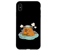 Carcasa para iPhone XS MAX Baño Relajado Capybara Burger Onsen