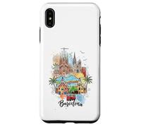 Carcasa para iPhone XS MAX Barcelona España Monumentos Arte Colorido Paisaje Urbano Recuerdo