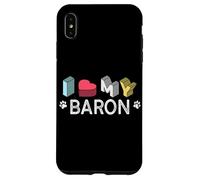 Carcasa para iPhone XS MAX Baron Nombre de Perro Personalizado Baron Pet Lover