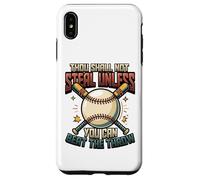 Carcasa para iPhone XS MAX Base de Jugador de softbol robando Receptor de softbol