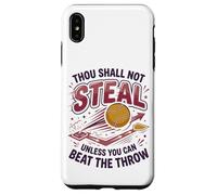 Carcasa para iPhone XS MAX Base de Jugadores de sóftbol robando Chicas Softbol Catcher