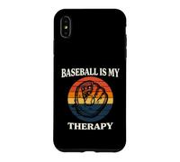 Carcasa para iPhone XS MAX Baseball Is My Therapy Vintage Retro Glove Player