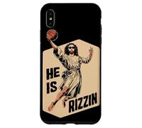 Carcasa para iPhone XS MAX Basketball Slam Dunk Jesús Memes Él ha resucitado Rizzin Jesús
