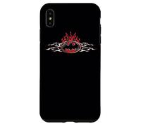 Carcasa para iPhone XS MAX Batman Steel Flames Logo