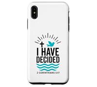 Carcasa para iPhone XS MAX Bautismo bautizado 2026 He decidido Nuevo Creyente Cristiano