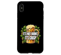 Carcasa para iPhone XS MAX BBQ Grilling Beer Lover It's Not Burnt It's Crisp Joke