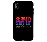 Carcasa para iPhone XS MAX Be Salty Stay Lit Christian Matthew 5:13-16 Faith