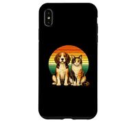 Carcasa para iPhone XS MAX Beagle Calico Cat Retro Animal Amistad