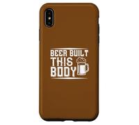 Carcasa para iPhone XS MAX Beer Built This Body Funny Humor Cita Beber