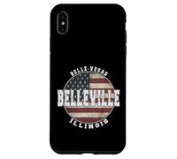 Carcasa para iPhone XS MAX Belleville Illinois, Bandera Americana Vintage