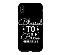 Carcasa para iPhone XS MAX Bendecido para Bendecir - Génesis 12:2 Arte Motivacional