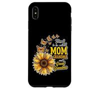 Carcasa para iPhone XS MAX Bendecidos de ser llamados Mamá y Abuela Sunflower Día de la Madre