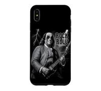 Carcasa para iPhone XS MAX Benjamin Franklin Rock & Roll Guitar Vintage Music Lover