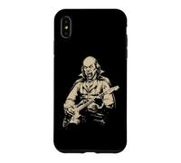 Carcasa para iPhone XS MAX Benjamin Franklin Vampiro Tocando la Guitarra Alt Goth Music Band