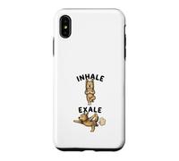 Carcasa para iPhone XS MAX Berger Picard practicando Yoga inhalar - exale DIGOR Divertido