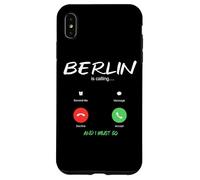 Carcasa para iPhone XS MAX Berlín está Llamando y Debo IR a Alemania de Viaje