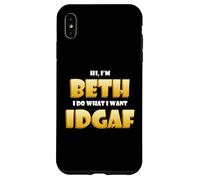 Carcasa para iPhone XS MAX Beth Costume Idgaf Meme Funny Halloween Beth Costume Bethany