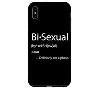 Carcasa para iPhone XS MAX Bi-Sexual Definition Joke Funny LGBTQ Gay Pride Community Bi