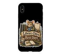 Carcasa para iPhone XS MAX Biblioteca Days Best Tiny Mouse Books carnet de