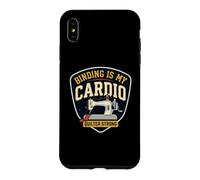 Carcasa para iPhone XS MAX Binding Is My Cardio Funny Quilting Máquina de Coser Quilter