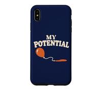 Carcasa para iPhone XS MAX Biología Ciencia Humor Mi potencial Broma reproductiva