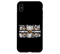 Carcasa para iPhone XS MAX Black New York City Fashion Design, New York Illustration