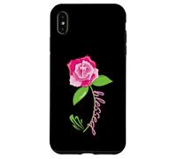 Carcasa para iPhone XS MAX Blessed Cross Bible Christian Religious Rose Regalo de Moda