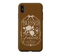 Carcasa para iPhone XS MAX Blessed Forever Christian Faith Floral Rose Dove Vintage