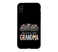Carcasa para iPhone XS MAX Blessed To Be Called Grandma Diseño Floral