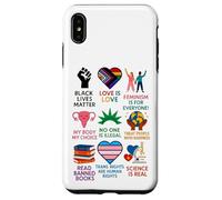 Carcasa para iPhone XS MAX BLM Human Rights Feminism Trans Science Books LGBTQ Kindness
